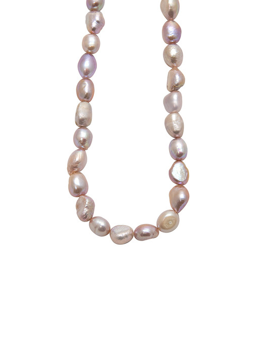 Purple potato pearl necklace