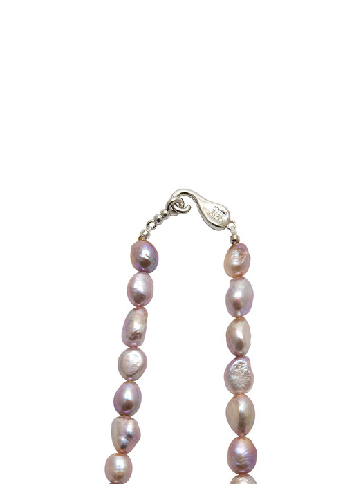 Purple potato pearl necklace