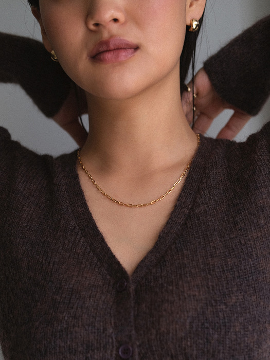 Mia Chain Necklace (silver925)(2color)
