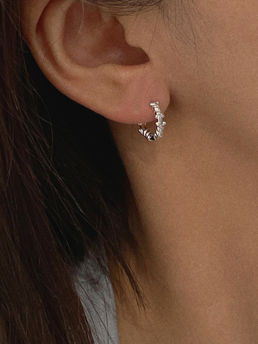 silver925 hope earring