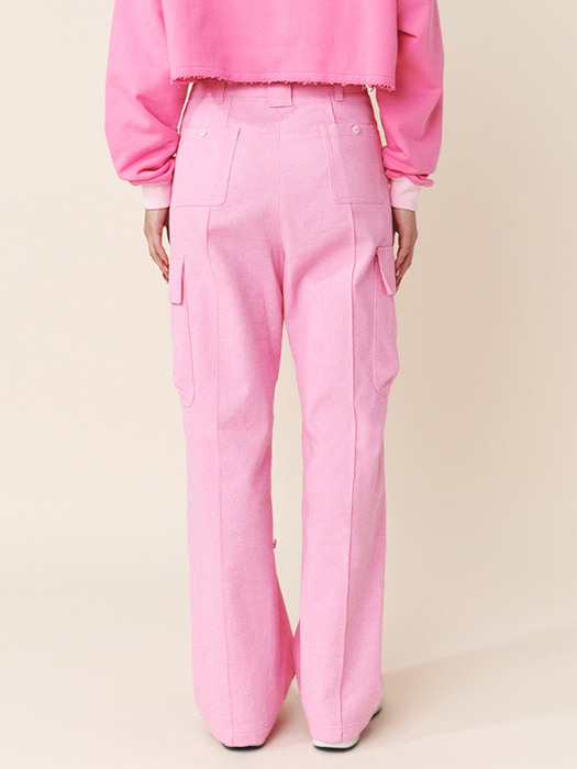 Logo Cargo Pants Pink