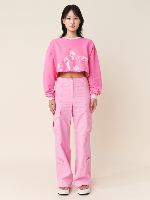 Logo Cargo Pants Pink