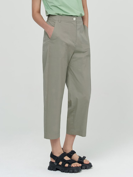 Signature Slim Straight Easy Pants  Khaki  Green(KE2321M01H)