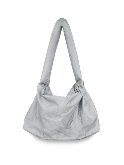[Tyvek®] Puff-Up Big Bag (Silver/Blush Pink)
