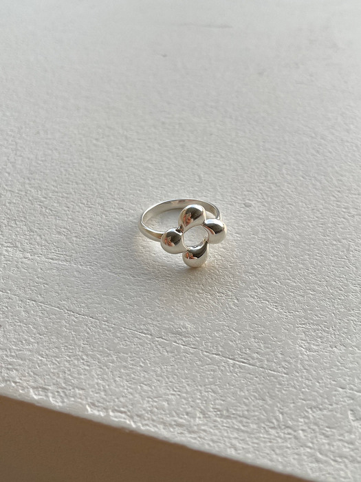 [silver925] pom flower ring
