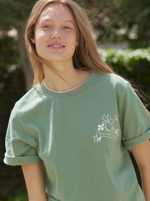 Cosmos Logo T-shirt - Moss Green