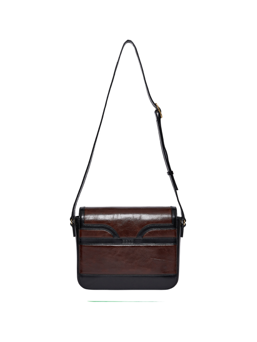 HESTIA Square Bag - Brown/Black