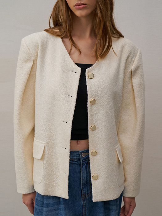 Belu Tweed Jacket (ivory)