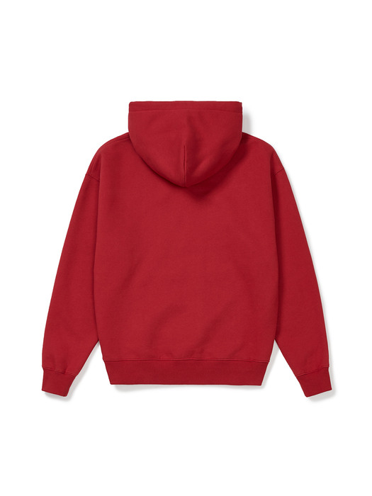 Graphic Fleece-lined Hoody (Red)
