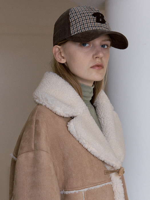 ★送料・関税込★sinoon★HOUND TOOTH CHECK B BALL CAP★ SINOON] HOUND TOOTH CHECK B BALL CAP (NAVY) | もごつ