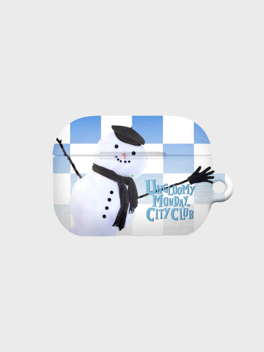 CHECKERBOARD SNOWMAN-WHITE(에어팟프로하드)