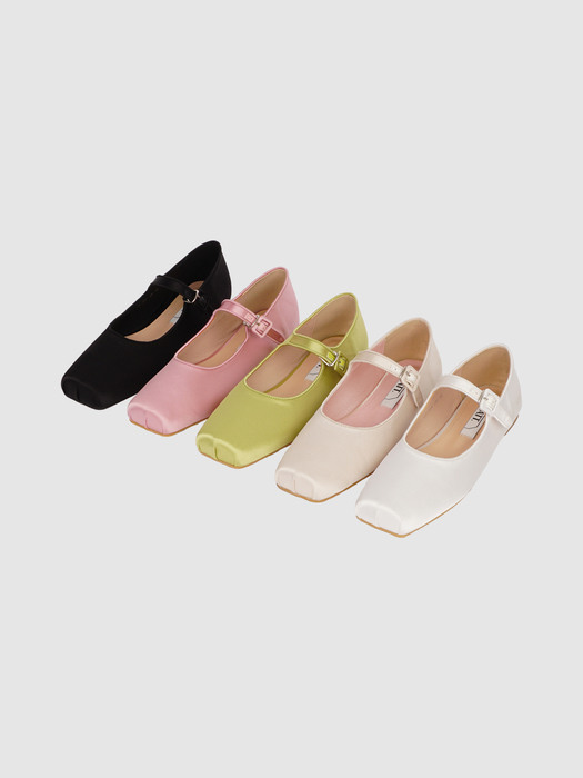 Satin maryjane flat (5colors)