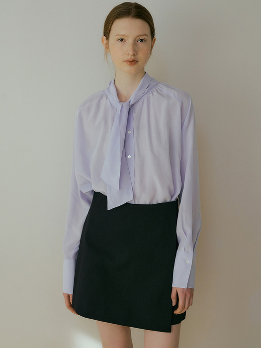 109 tie blouse (lavender)