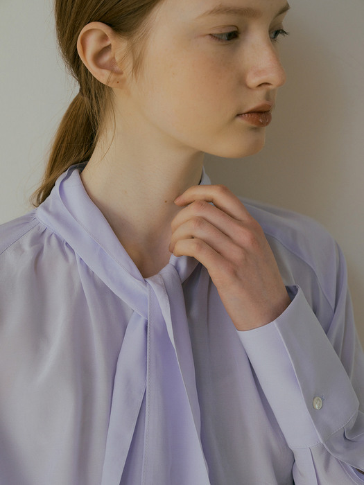 109 tie blouse (lavender)