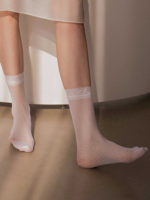 [단독]Hive Lace Socks White