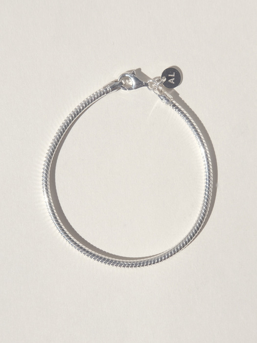 Basic Bold Bracelet (silver925)(2color)