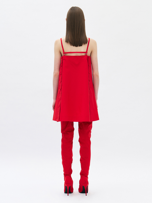 Hatch Mini Dress (Red)