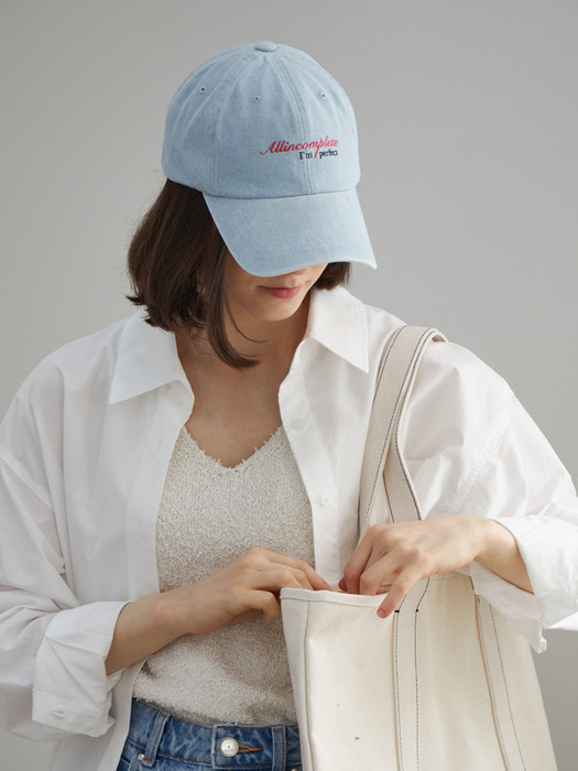 [단독] Perfect Ball Cap (Light Blue Denim)