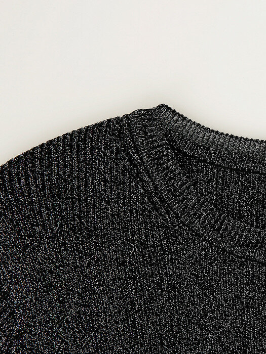 #121032 metal unbalance knit-sv