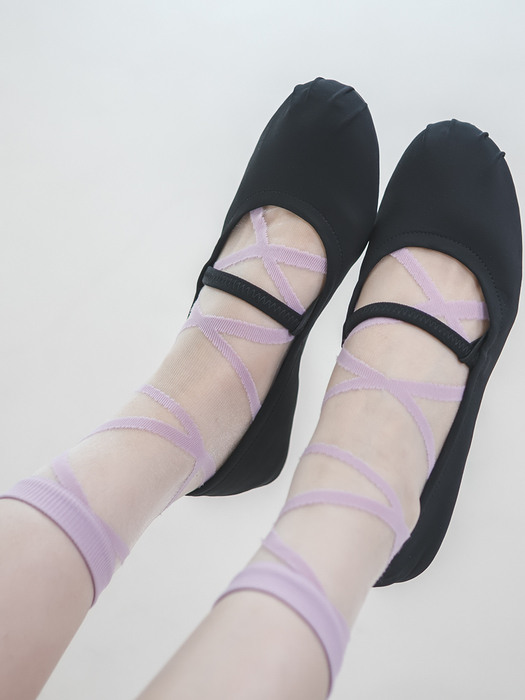 [선물포장]viola see through socks 3colors