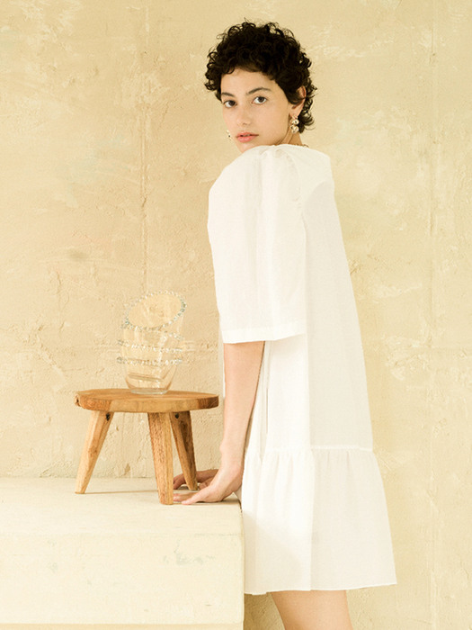 OLGA Mini Dress-White