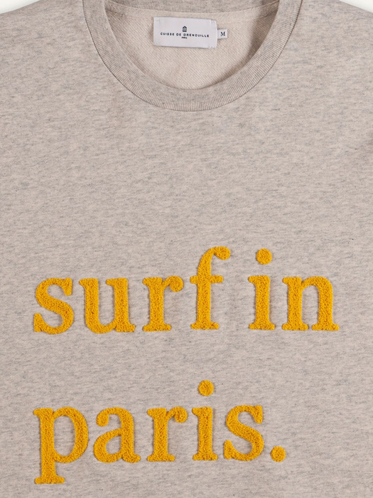 SWEATSHIRT SURF IN PARIS_GREY/YELLOW