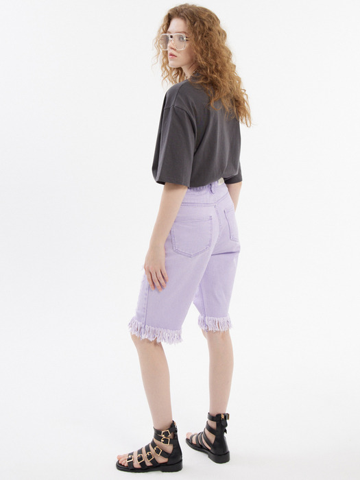 디스트로이드 쇼츠 퍼플_Destroyed Shorts Purple