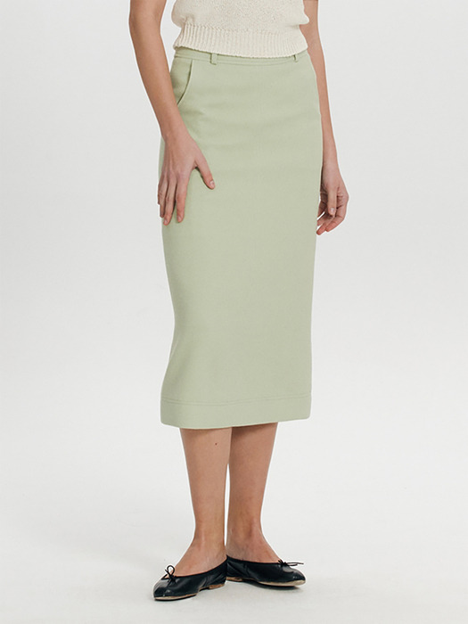Boucle Midi Skirt(Mint)