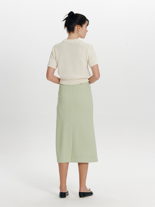 Boucle Midi Skirt(Mint)