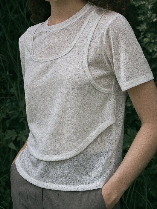 Double layered top (Oatmeal)