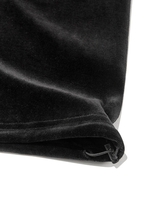 VELVET TURTLENECK PULLOVER, BLACK - Image 5