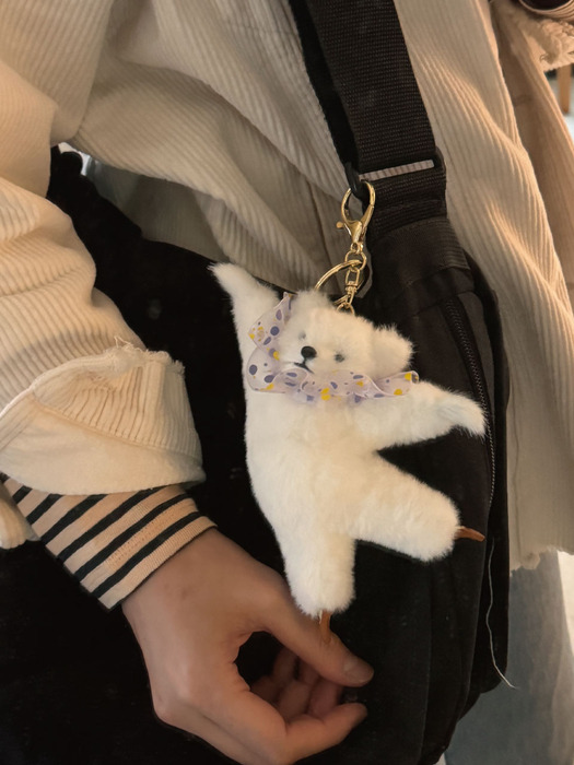 화이트 베어 키링 White Bear Keyring