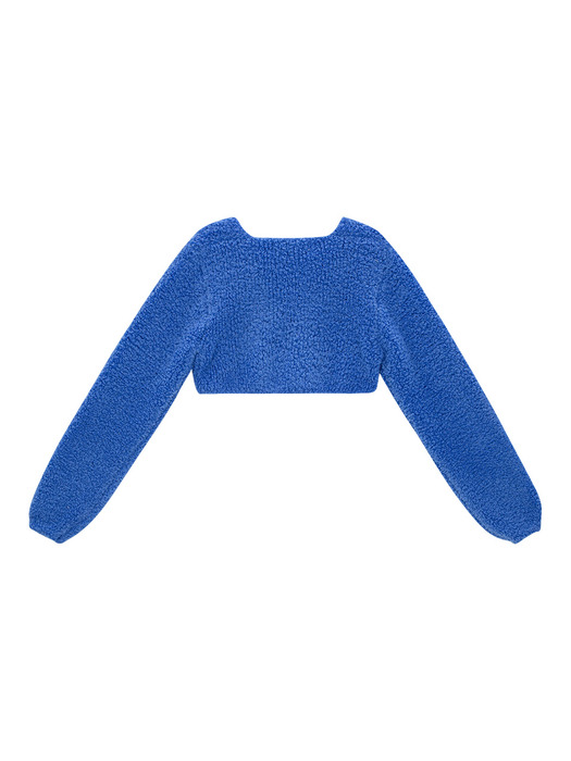 Super Cropped Wool Jacket_blue