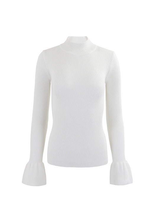 #121092 Bell Edge Sleeves Knit Top-IV