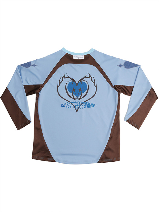Heart sports football jersey tshirts (sl+br)