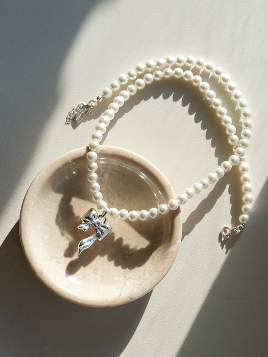 [SILVER 925] HOLIDAY BOW NECKLACE 05