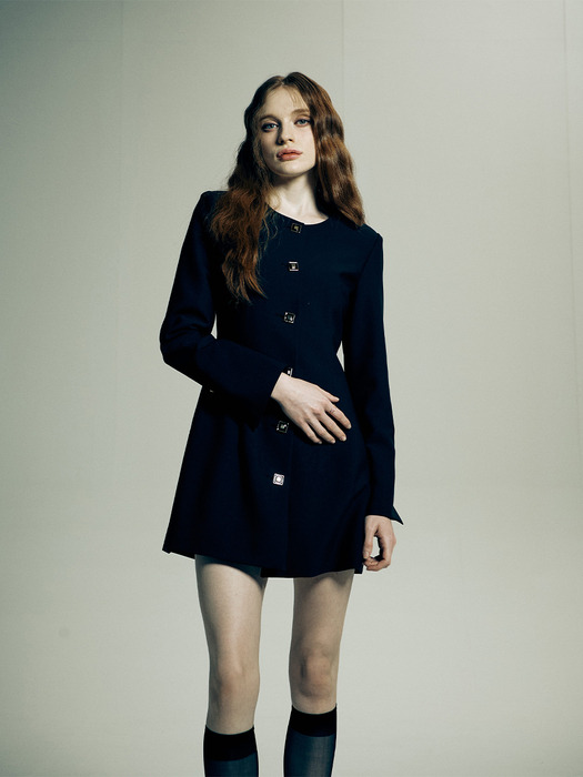 SLEEVE JACKET DRESS