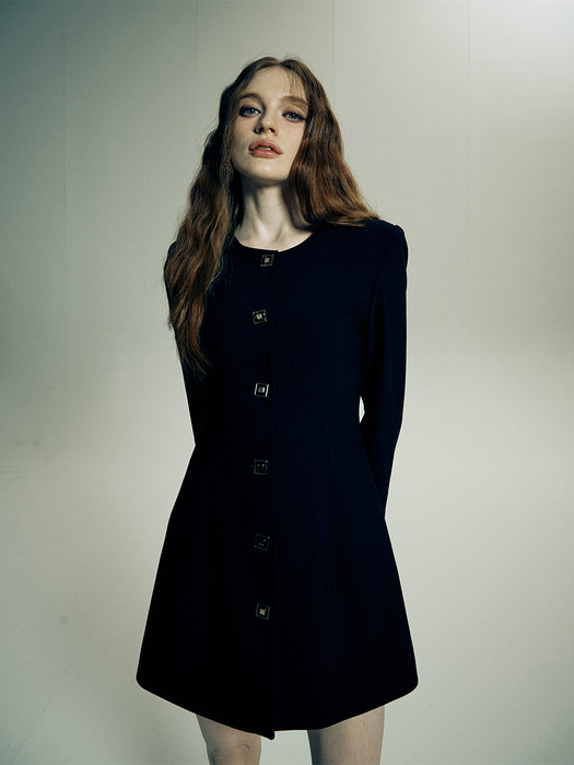 SLEEVE JACKET DRESS