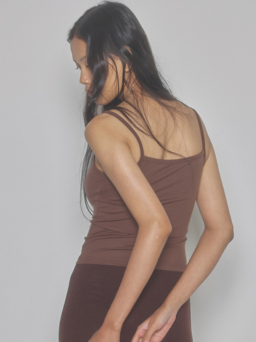 Soft long skirt (brown)