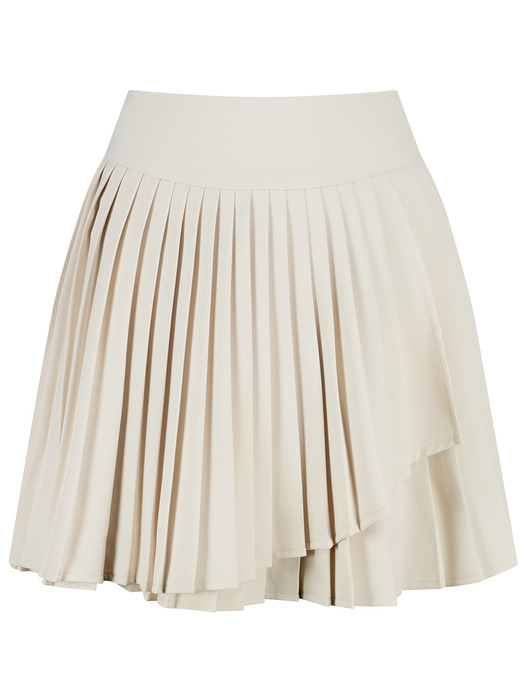 Layered Pleats Mini Skirt (2Color)