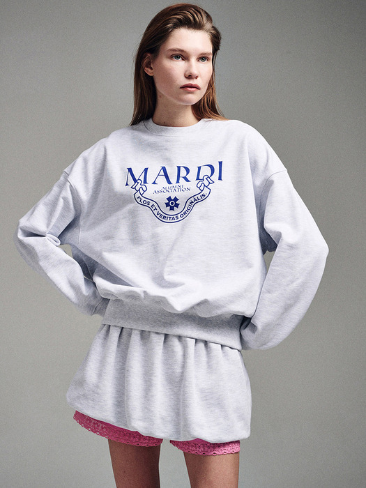 SWEATSHIRT GRAND ALUMNI CLASSIQUE_HEATHER BLUE