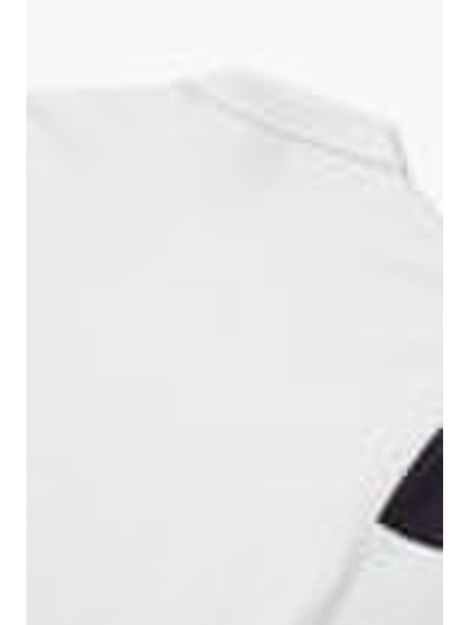 AX 남성 배색 슬리브 피케 폴로 셔츠-오프 화이트(A414131018)
