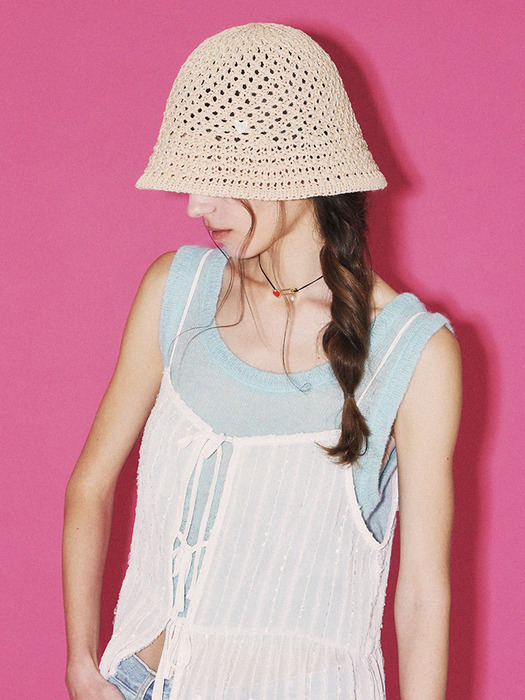 Mellow crochet bucket hat_6color