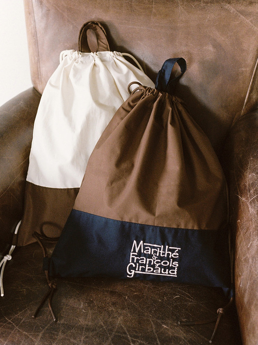 MFG X JS LOGO GYM SACK_BROWN