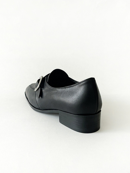 Monk strap loafer_black 3cm ODR219097