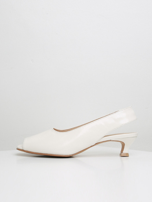 JANE TOEOPEN SLINGBACK _ CREAM