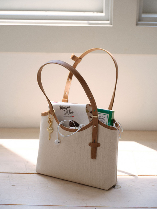 90 Veneta Bag Small Canvas Brown Combi