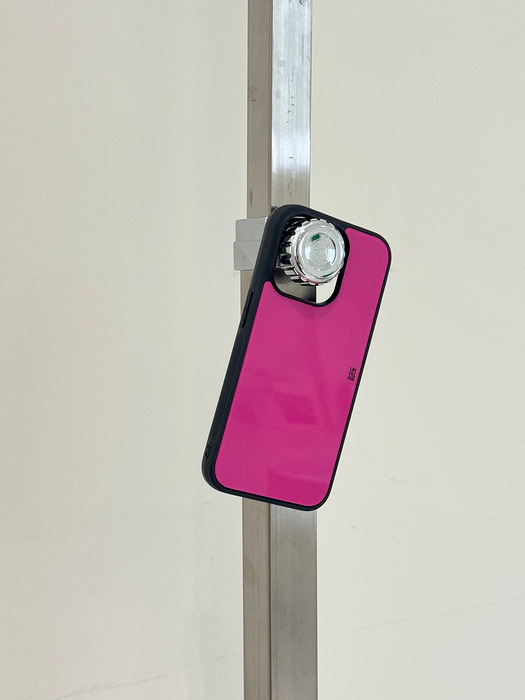 limvillage logo glass bumper case [Pink]