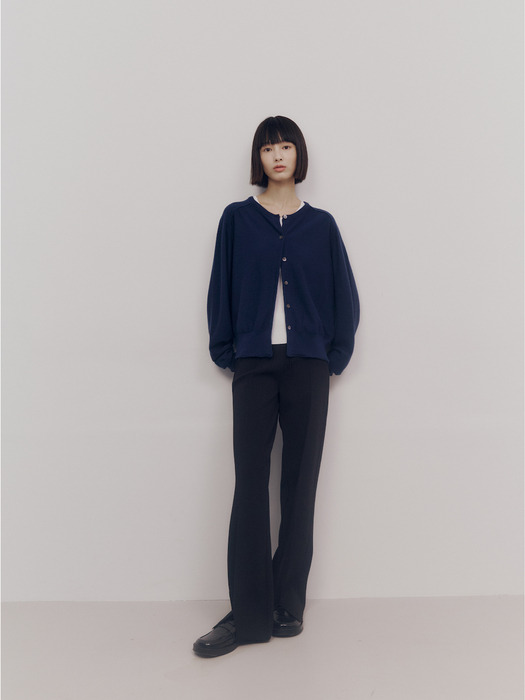 Essential Wool Cardigan (Blue Navy)