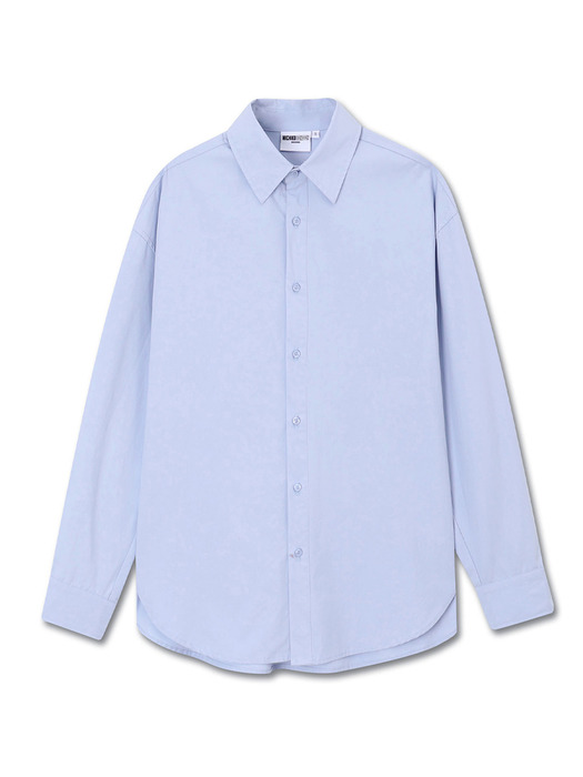 OVERSIZED COTTON SHIRTS POWDER BLUE